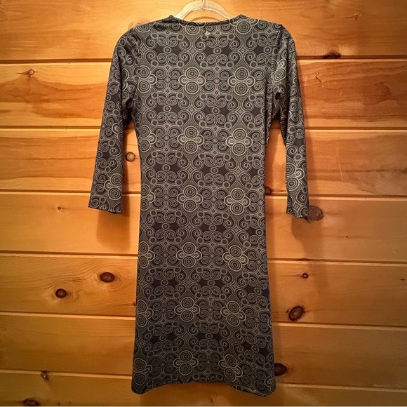 Prana dress size small with greens, turquoise and white color design. - Picture 7 of 10